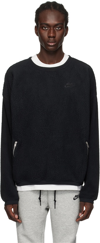 Photo: Nike Black Embroidered Sweatshirt