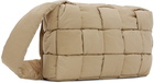 Bottega Veneta Beige Large Padded Tech Cassette Bag