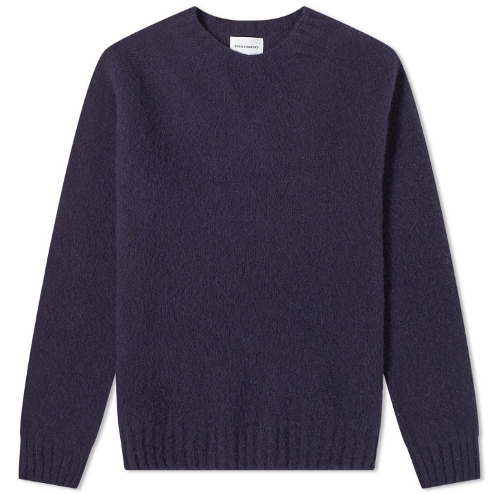 Photo: Norse Projects Birnir Brushed Lambswool Crew Knit