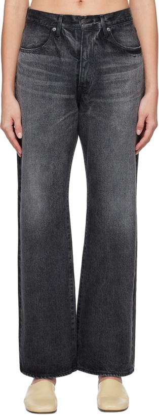 Photo: AURALEE Black Selvedge Faded Heavy Jeans