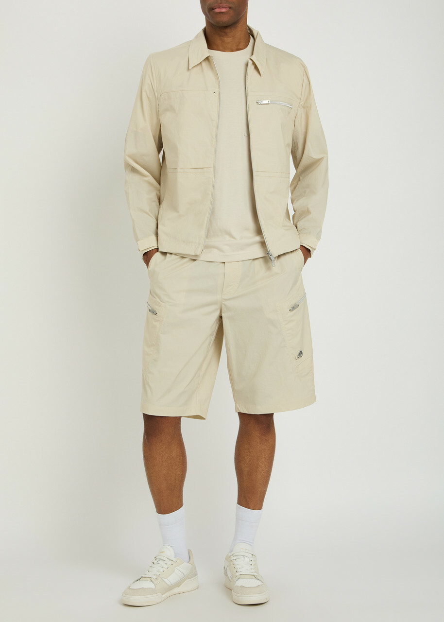 Moose Knuckles Topflight Shell Overshirt Cream