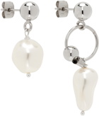 Justine Clenquet Silver Richie Earrings