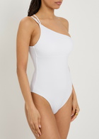 Max Mara Chappa One-shoulder Swimsuit White