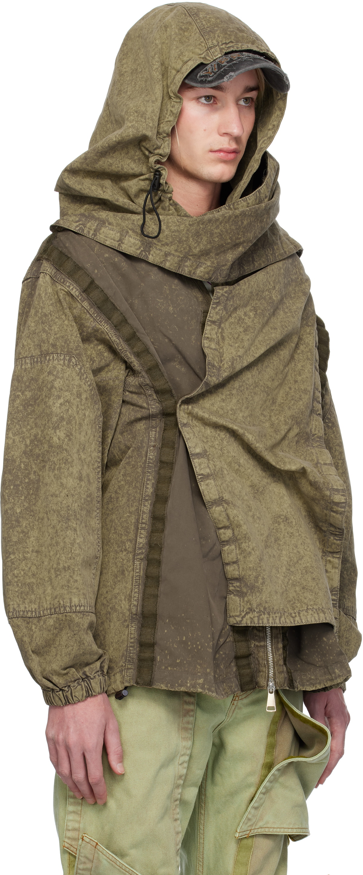 Y/Project Khaki Velcro Cargo Jacket