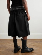 Moncler Genius - A$AP Rocky Wide-Leg Shell-Trimmed Canvas Shorts - Black