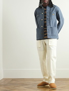 Carhartt WIP - Michigan Corduroy-Trimmed Organic Cotton-Canvas Chore Jacket - Blue