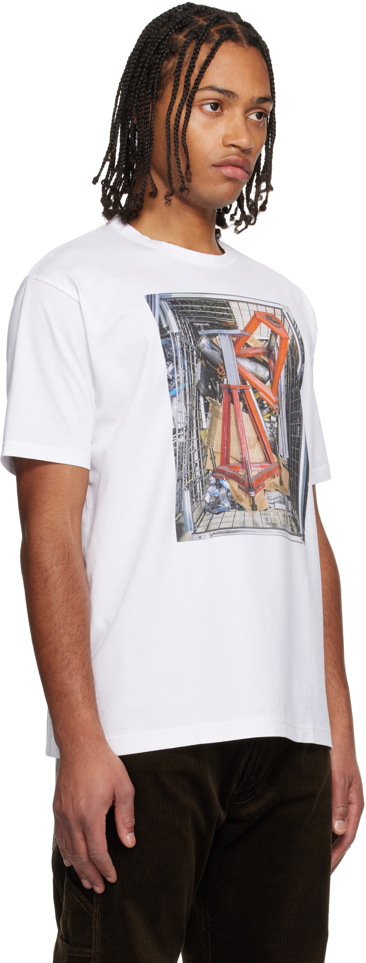 Junya Watanabe White Cotton Jersey Thomas Struth T-shirt