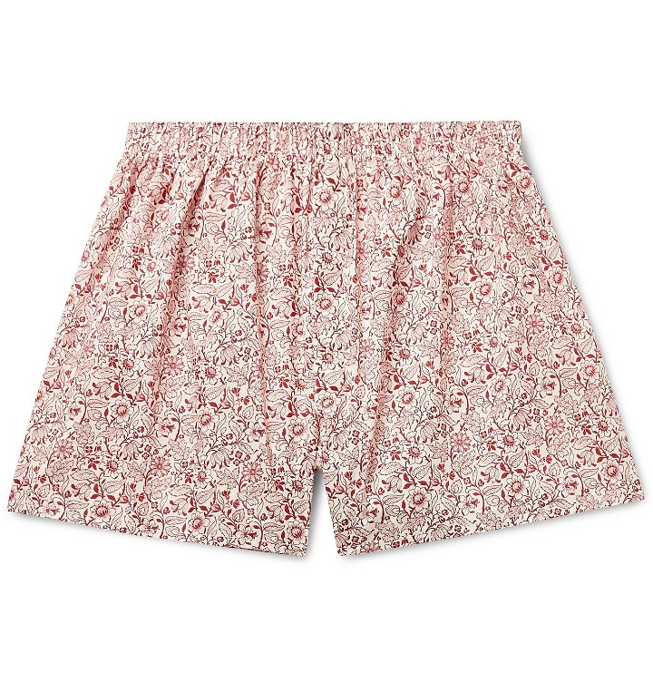 Photo: Sunspel - Printed Cotton Boxer Shorts - Red