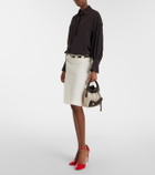 Ferragamo Harley Mini canvas bucket bag