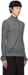 Isa Boulder SSENSE Exclusive Gray Bow Sweater