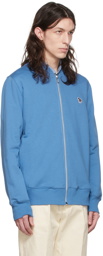 PS by Paul Smith Blue Organic Cotton Bomber Jacket