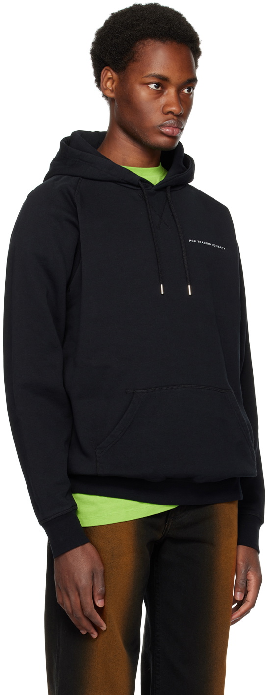 Pop Trading Company Black Printed Hoodie