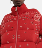 Alanui - Bandana jacquard puffer jacket