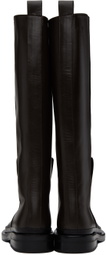 LOW CLASSIC Brown Pull-Loop Boots