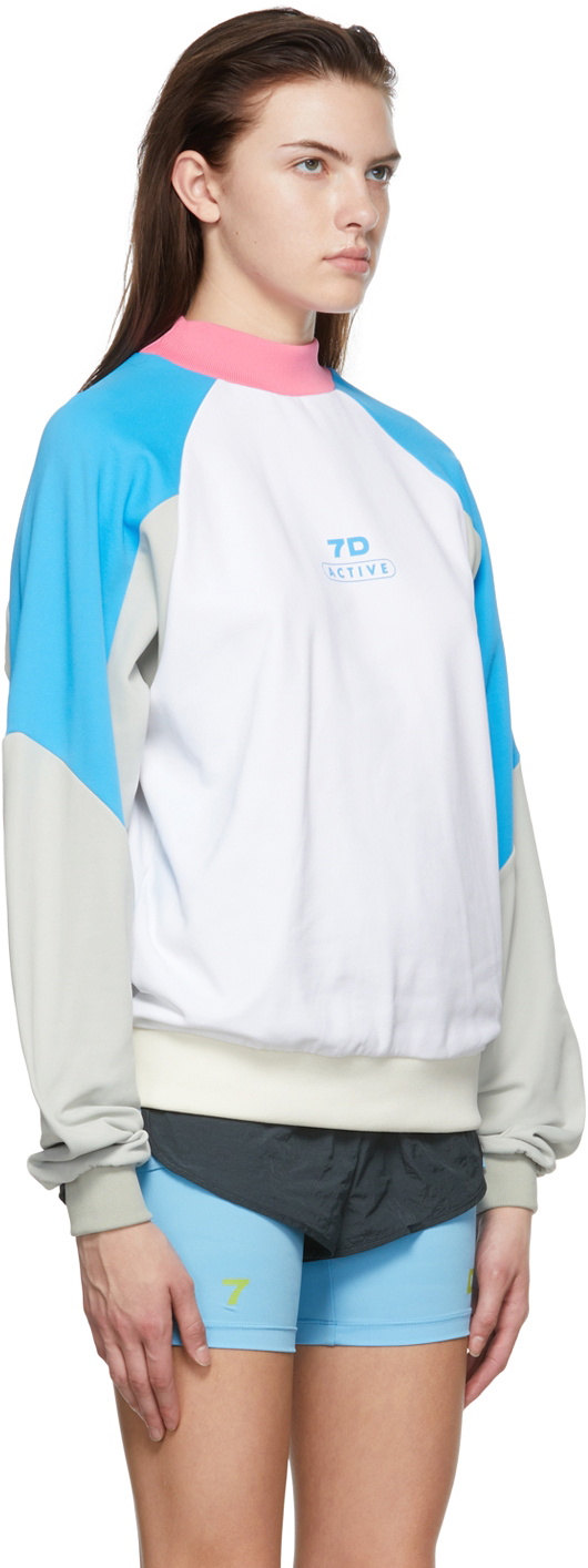 7 DAYS Active Off-White Nylon Sweater