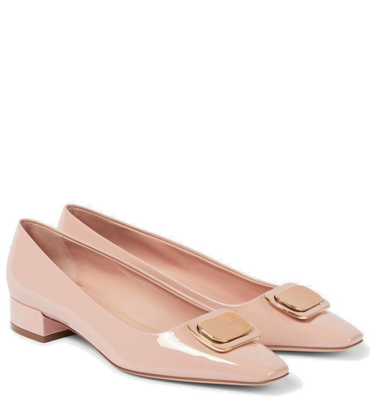 Photo: Ferragamo Venera patent leather ballet flats