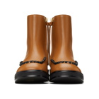 JW Anderson Brown Stitch Ankle Boots