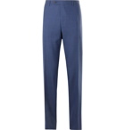 Canali - Slim-Fit Mélange Wool Suit Trousers - Blue