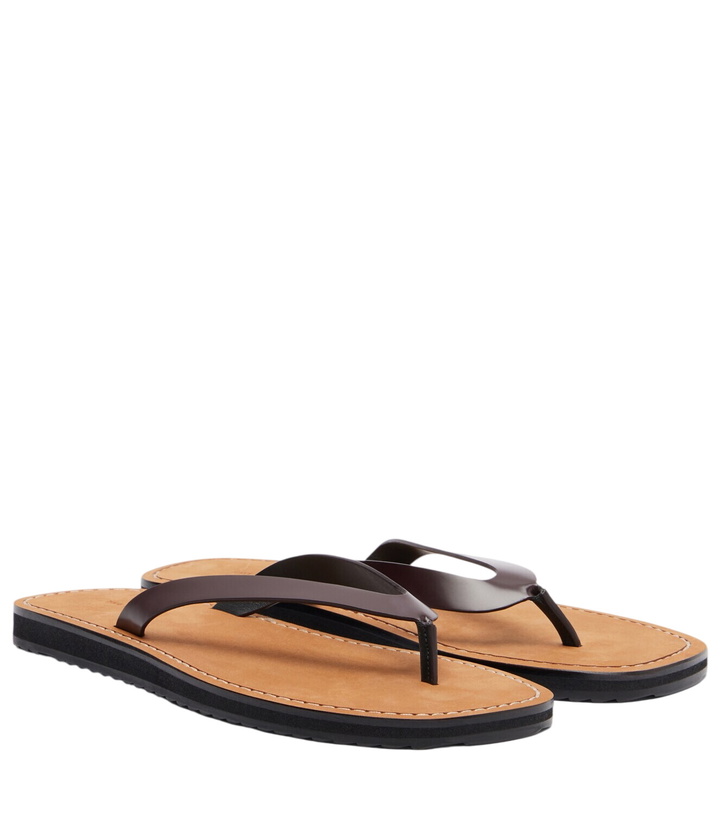 Photo: The Row City leather thong sandals