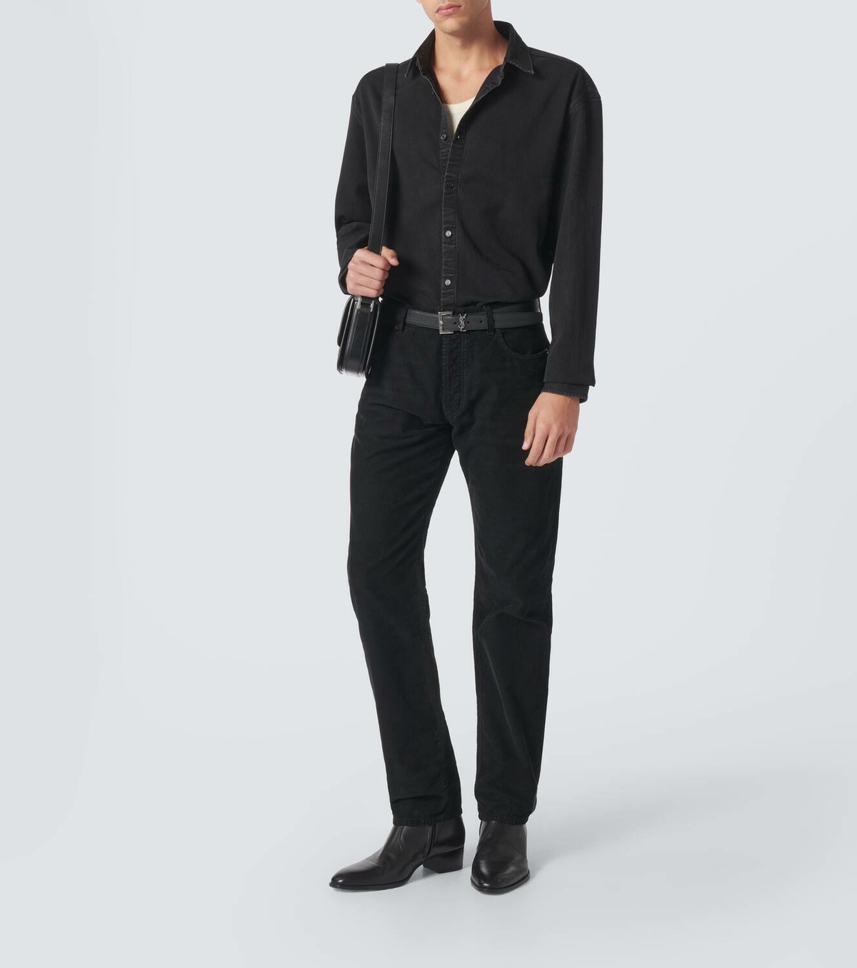 Saint Laurent Cassandre denim shirt Saint Laurent