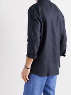 LORO PIANA - Harry Linen Shirt - Blue - M