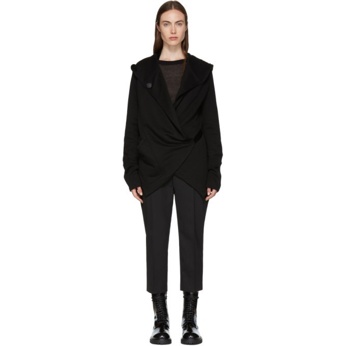 Photo: Ann Demeulemeester SSENSE Exclusive Black Wrap Hoodie