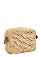 Anya Hindmarch Eyes Raffia and Leather Cross-body bag - Natural - One Size