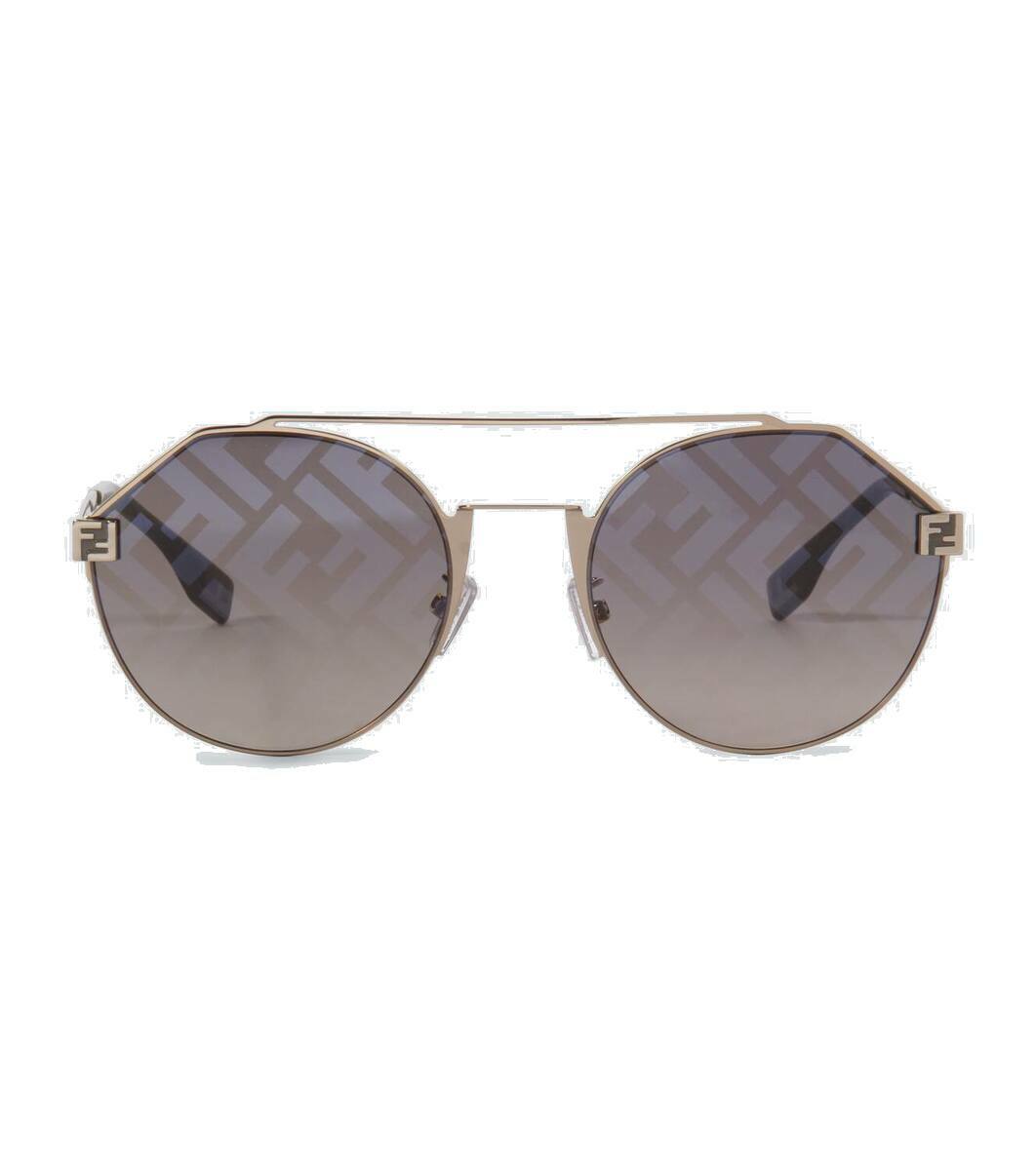 Fendi Gold Forever Fendi Eyeline Sunglasses Fendi