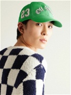 Off-White - Logo-Embroidered Twill Baseball Cap - Green
