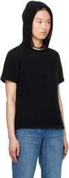 Aaron Esh Black Hooded T-Shirt
