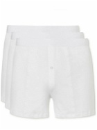 CDLP - Three-Pack Slim-Fit Stretch-Lyocell Boxer Shorts - White