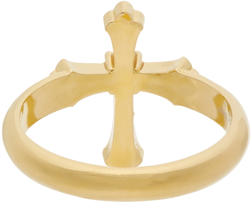 【関税込み】Dolce&Gabbana ゴールド クロス リング Dolce & Gabbana Gold Crystal Cross Ring Dolce & Gabbana