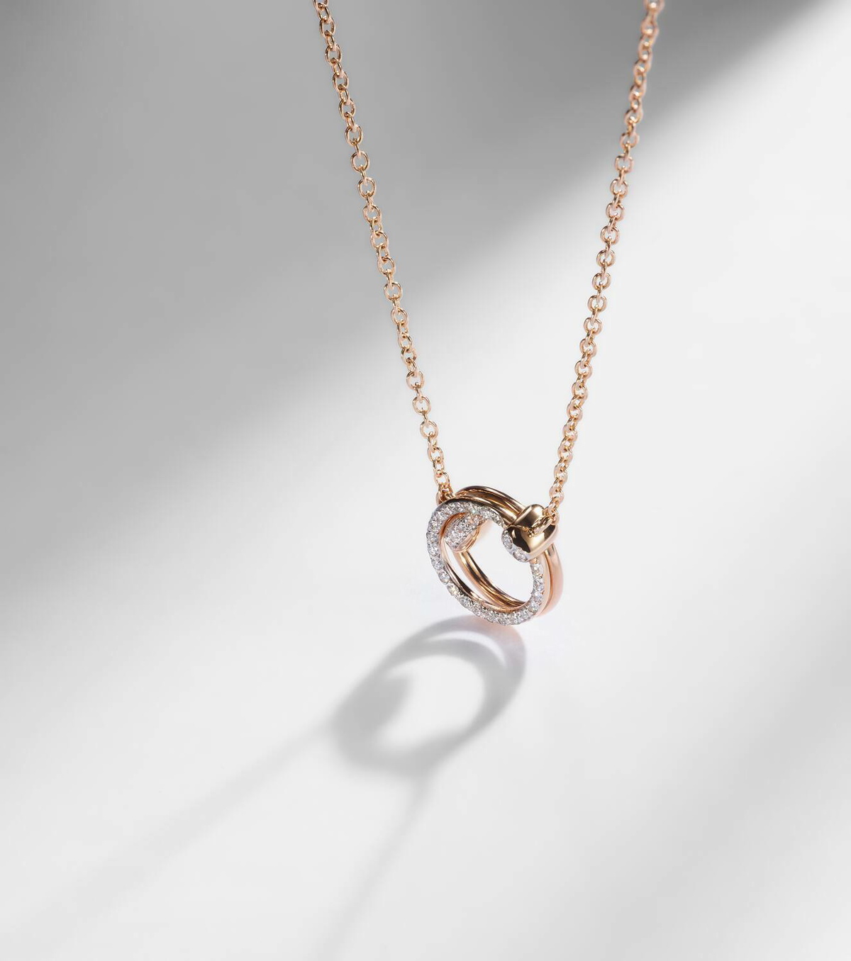 Pomellato Pomellato Together 18kt rose gold chain necklace with diamonds