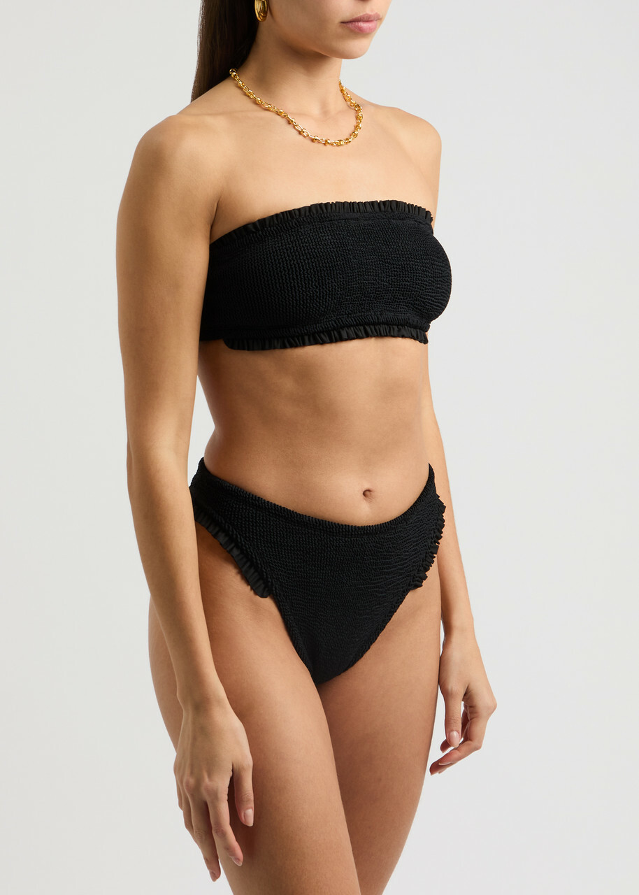Hunza G TINABIKINICRINKLEBUBBLEGUM 関税送料込 Hunza G Tina Bikini | Blue | FARFETCH CA