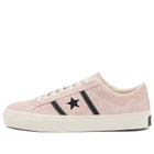 Converse One Star Academy Pro Vintage Suede Sneakers in Blush Hush/Egret/Black