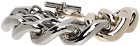 JW Anderson Silver & Gunmetal Oversized Chain Bracelet