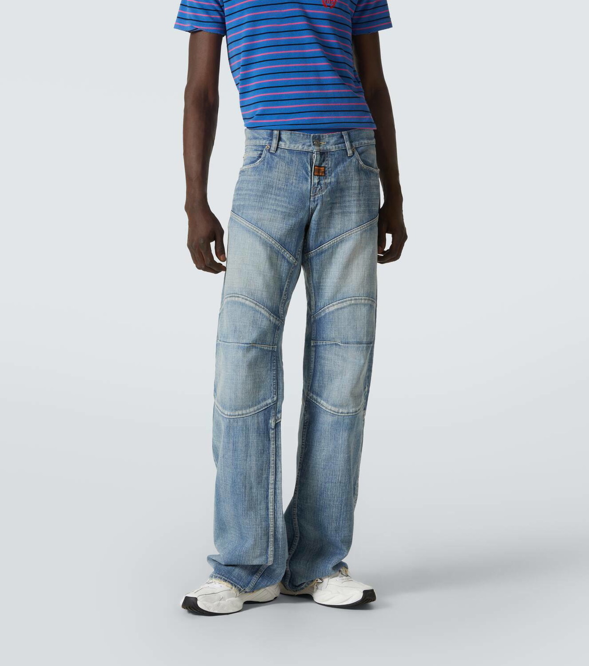 デニム・ジーパン [Balenciaga] Distressed low-rise wide-leg jeans Balenciaga Distressed low-rise wide-leg jeans Balenciaga