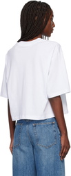 Marni White Sprayed Marni Logo Jersey T-shirt