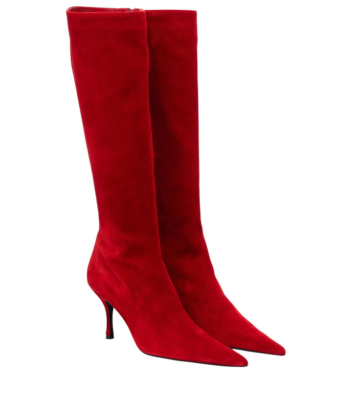 Photo: Magda Butrym Suede knee-high boots