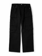Rick Owens - Straight-Leg Cotton-Twill Cargo Trousers - Black