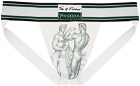 JW Anderson Off-White & Green Tom Of Finland Edition Briefs