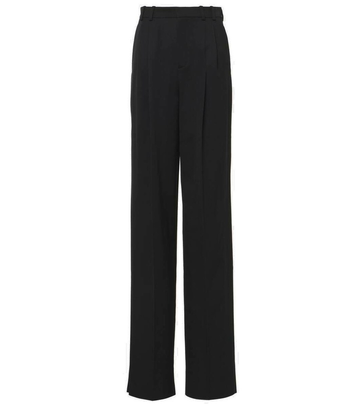 Photo: Saint Laurent High-rise wool wide-leg pants