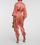 Zimmermann Raie floral cotton jumpsuit