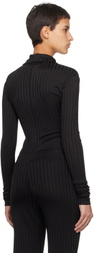 BITE Black Zip Turtleneck