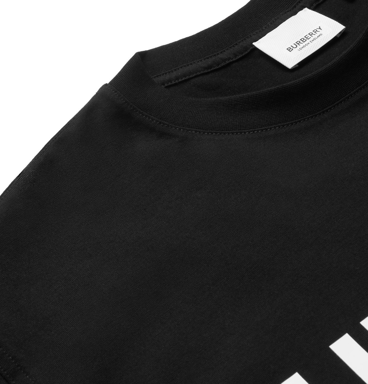 Burberry - Logo-Print Cotton-Jersey T-Shirt - Black