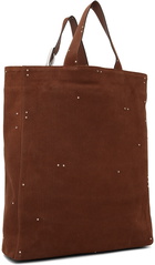 Acne Studios Brown Suede Tote Bag