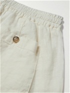 Altea - Samuel Linen Drawstring Shorts - White