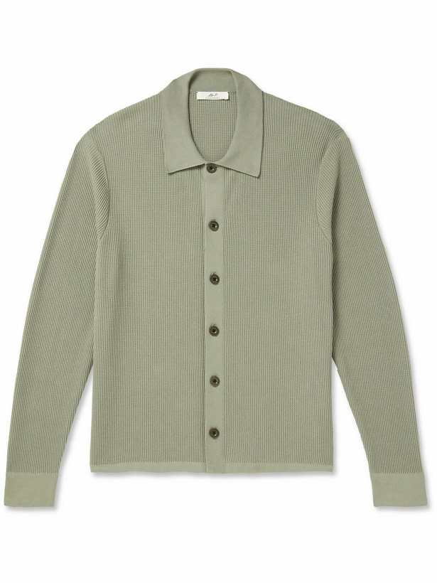 Photo: Mr P. - Ribbed Cotton Shirt - Green