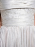 Maria Lucia Hohan Silver-ToneSerene Draped Gown