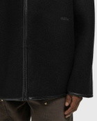032c NEOPRENE ZIP UP HOODED JACKET Black Mens Coats/Parka